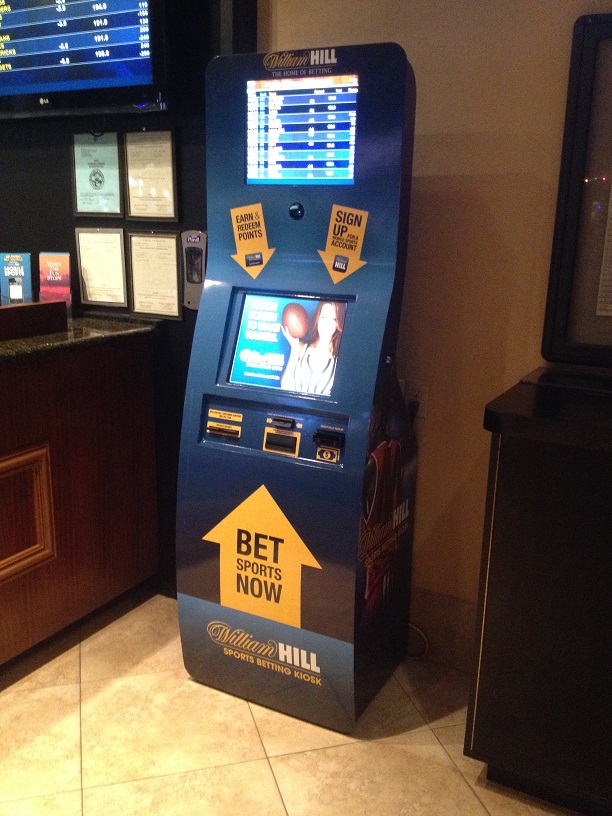 Kiosks Help Beat the Lines and are Open 24 hrs. (William Hill kiosk at The D shown)