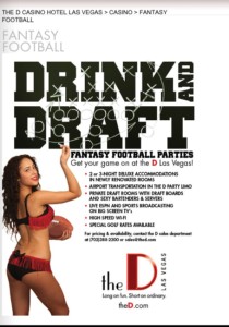 Have your Fantasy Football Draft at The D Las vegas