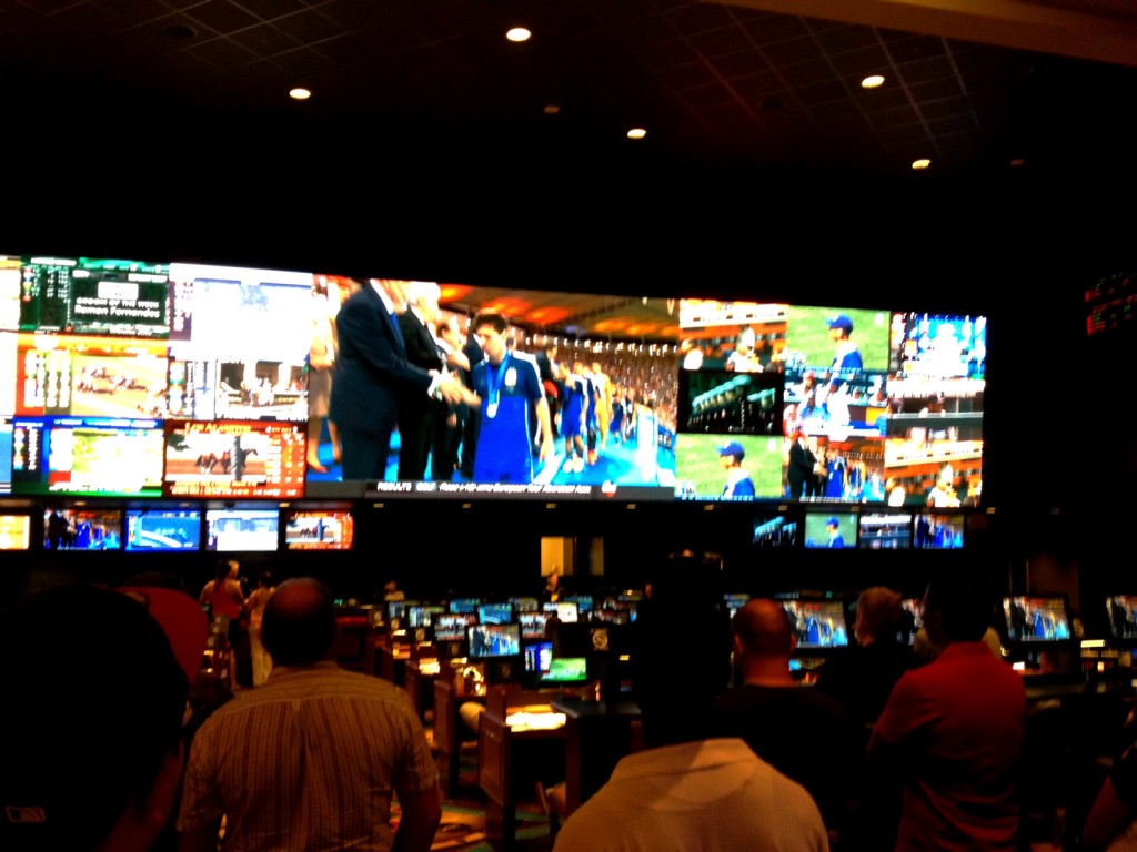 The newer screens at the TI sports book are more like it!