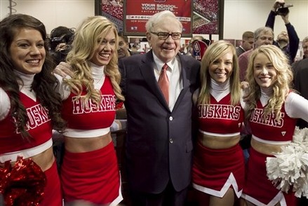 Buffet with Nebraska Cheerleaders