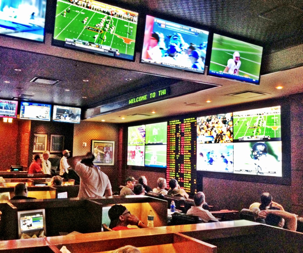 College Football Being Shown at the Golden Nugget Sports Book