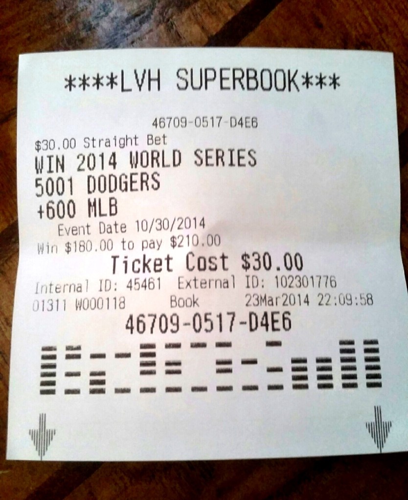 This Dodgers World Series Future Bet Meant a Lot More Than the $180 Payout