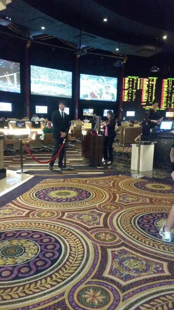 The Velvet Rope Entrance to the Caesars Palace Sports Book. 