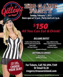 Gilliey's at Treasure Island Big Game Party