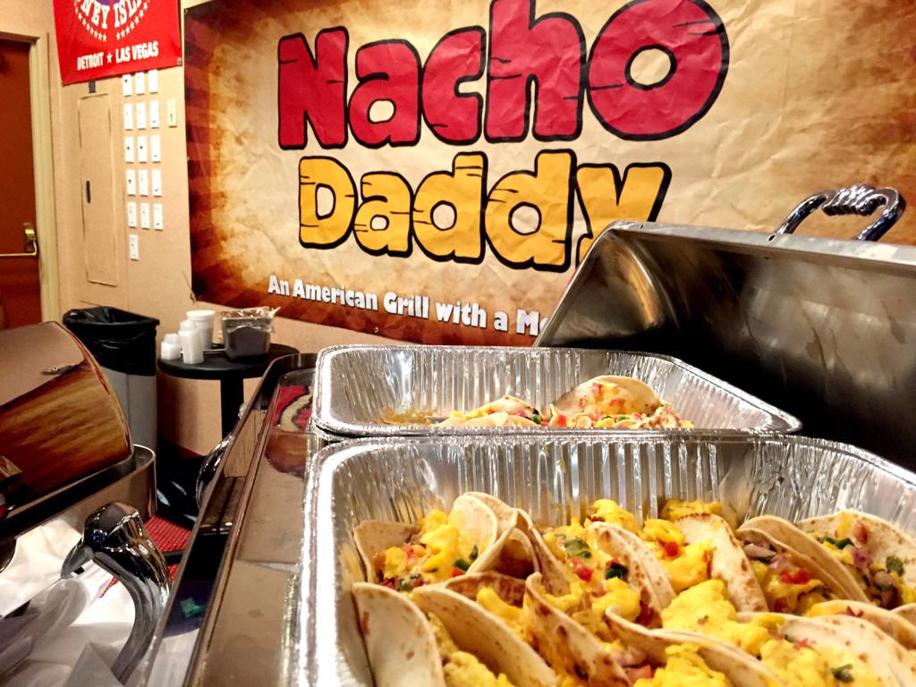 Breakfast Tacos in The D Ballroom from a Downtown Favorite - Nacho Daddy
