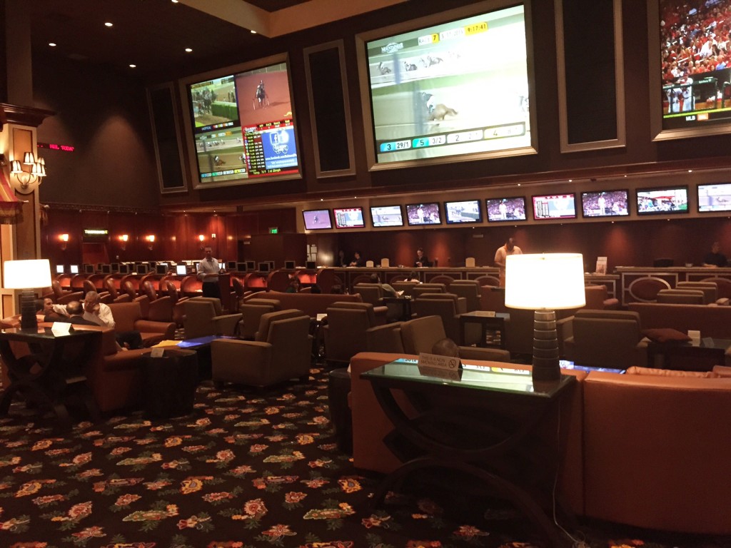 The New Lounge Set Up at the Bellagio Sports Book