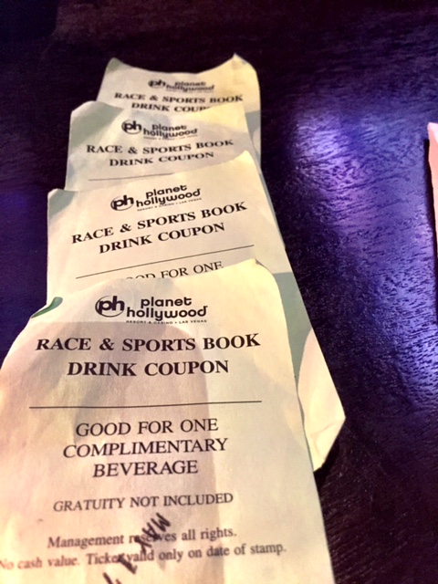 Planet Hollywood Sports Book Drink Tickets