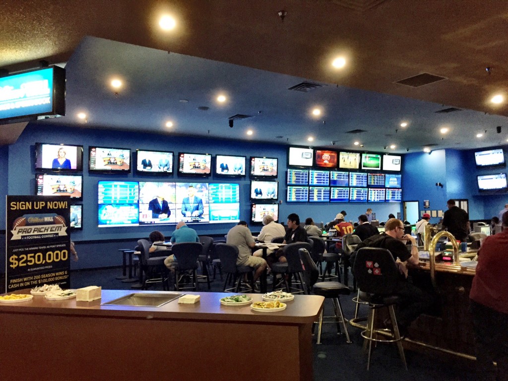 The Familiar Blue of William Hill Sports Books Coming to the Vegas Strip (Primm Location Pictured)