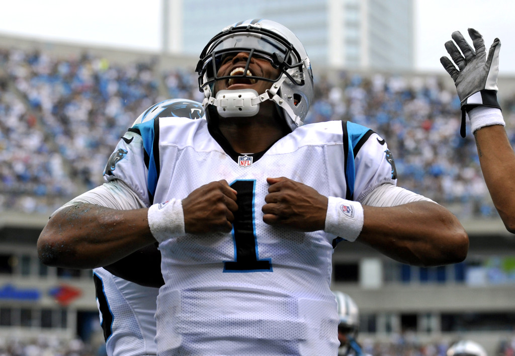Cam Newton's Carolina Panthers Getting all of the Money at Las Vegas Sports Books (photo credit AP)