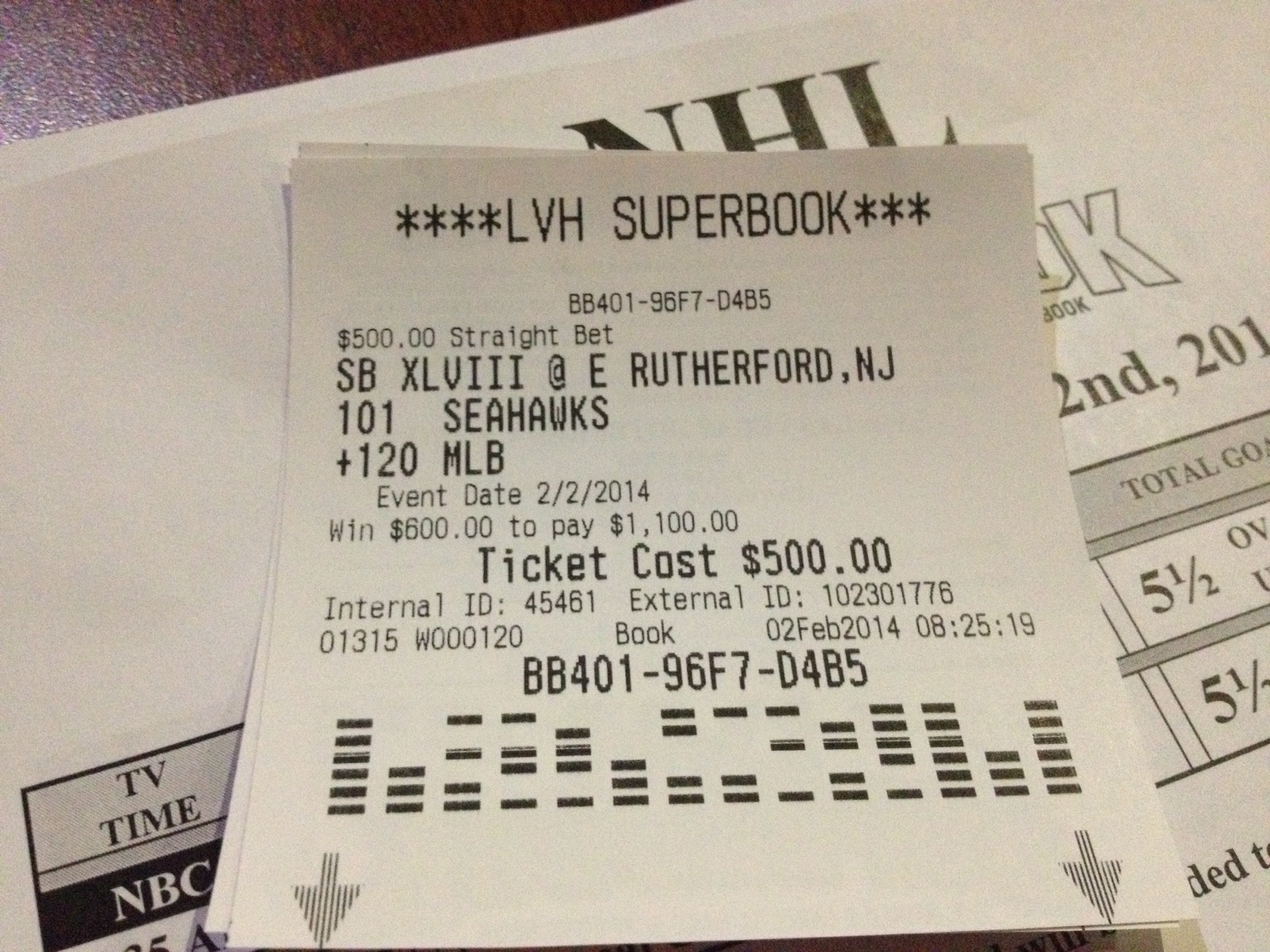 delaware parlay card online
